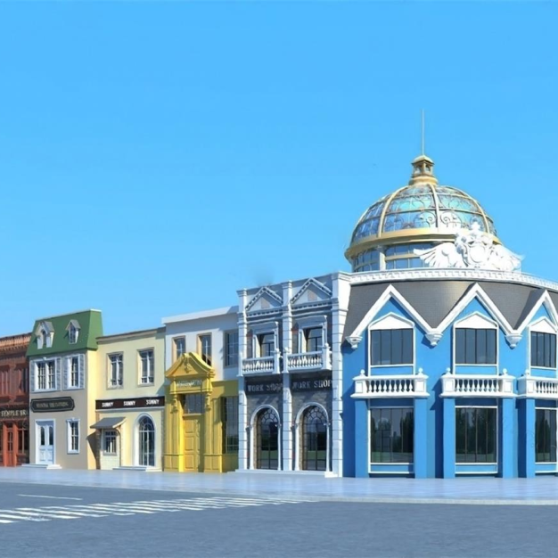 沿街商铺3D模型